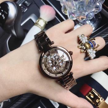 Transparent Spinning Women's Watch