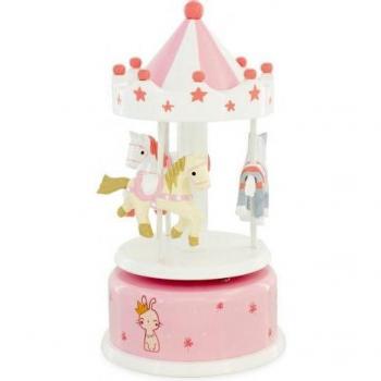 Carrousel Ulysse Chevaux Rose