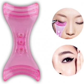 Tarjetas guía delineador de ojos, azul/rosa – herramienta maquillaje