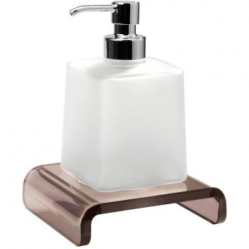 Dispenser sapone Avenue cromo-miel/vetro satinato