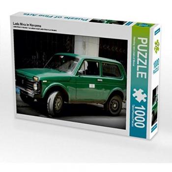 CALVENDO Puzzle Lada Niva in Havanna 1000 Teile Lege-Größe 64 x 48 cm
