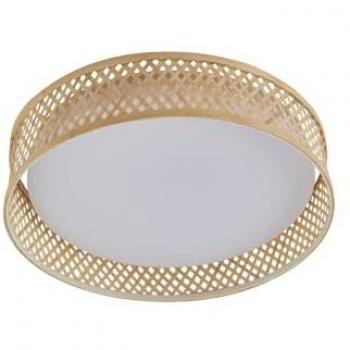 Lampada a soffitto Lindby Eilif, bambù, Ø 40 cm