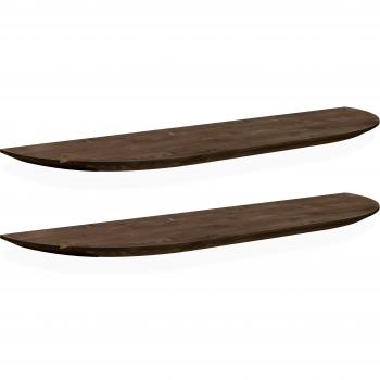 Mueble Noche: Pack de 2 Estanterías Flotantes en Madera Maciza 100×3,2 cm