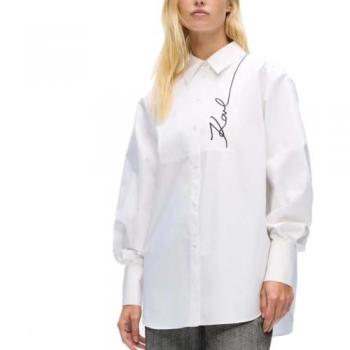 Karl Lagerfeld: Camisa pechera doble capa – Edición limitada