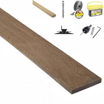 Pack Terrasse Bois IPE 10m² avec Lambourdes