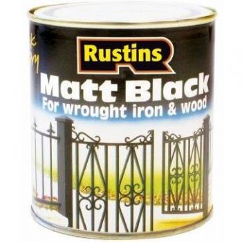 Rustin Black Matt Paint QD 500ml
