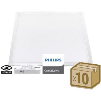 Set de 10 Paneles LED 44W, 60x60cm, UGR