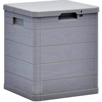 Coffre de rangement de jardin 90 L gris clair