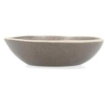 Bol Cerámico Gris con Diseño Orgánico 15x4CM