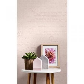 Livingwalls Hygge Tapete 10,05 m x 0,53 m rosa