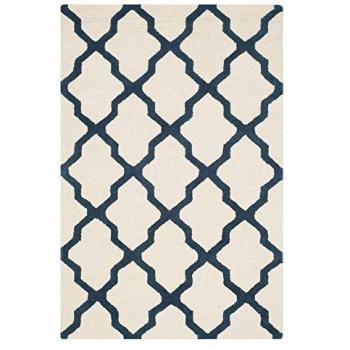 Safavieh Cambridge 2'6 x 8' Ivory/Navy Wool Rug