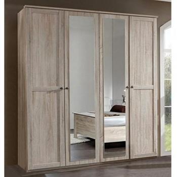 Rangement PEGANE – Armoires Imitation Chêne 180×58×208 cm