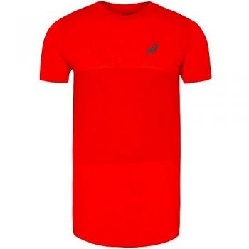 ASICS Fuzex Seamless SS Camiseta técnica de Manga Corta, Hombre, Rojo (Fiery Red), L