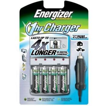 Cargador Energizer 1 Hora con 4 Pilas Recargables 2500mAh