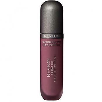 Revlon Ultra HD Lip Mousse Hyper Matte, langanhaltender cremiger flüssiger Lippenstift in Nude / Braun, Wüstensand