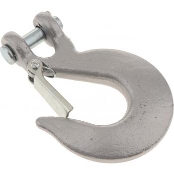 Cabrestante C‑Hook 3/8 12,000 lb – Medio Enlazado Plateado