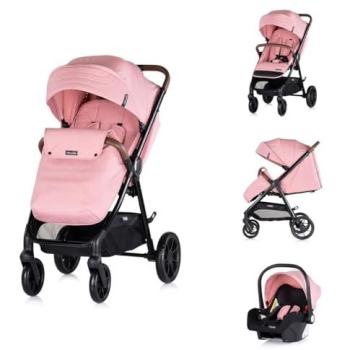 Chipolino Ultera 2 in 1 Kombikinderwagen mit klappbarem Korb und Fußsack