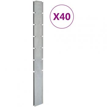 Poteaux de clôture 180 cm en acier galvanisé