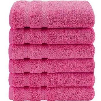 Casa Copenhagen Bella Set de 6 Serviettes de Toilette (Beach Towel) Bleu