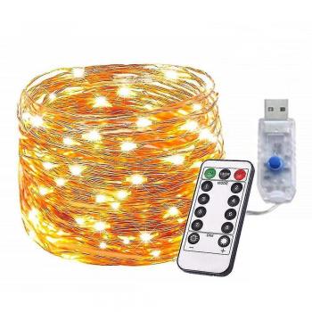 Guirlande LED 200 Lumières 8 Modes Imperméable