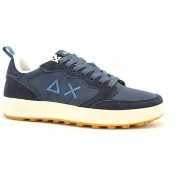 Calzature SUN68 Uomo Blu con Dettagli in Suede