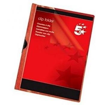 A4 Clip Folders Red Pack Of 25