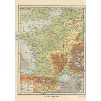 Puzzle Carte Physique de la France