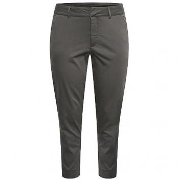 Women’s 7/8 Kaffe Curve Dark Shadow Chino Trousers (Gray, XL)