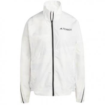 Bedruckte wasserdichte Jacke adidas Terrex Multi Dash Grey/Weiß‑Grau XS Frau