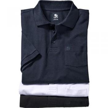 Otto Kern Premium Cotton Polo Set – 3x Herren-Poloshirts, Regular Cut