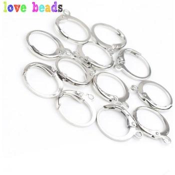 Gold‑Tinted Bronze French Earring Hook Set – 20pcs/lot (14×12mm)