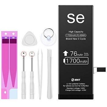 Batterie iPhone SE avec outils et adhésif