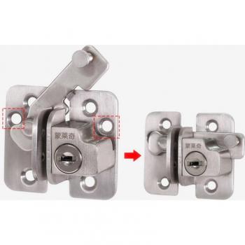 Boulon de verrouillage pour porte coulissante en acier inoxydable 201