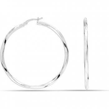 LeCalla S925 Sterling Silver Click-Top Earrings for Women