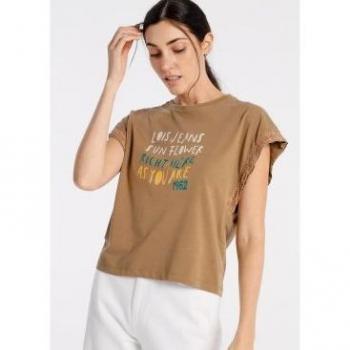 Maglietta Tape Brown Lois Jeans Maniche Corte S