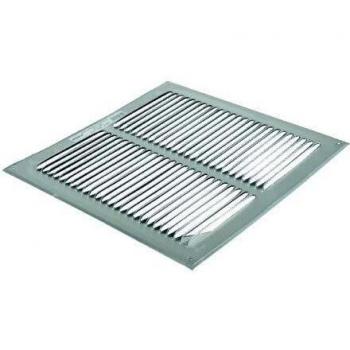 Grille de ventilation en aluminium laqué blanc 300x300