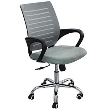 MILANI HOME Sedia Da Ufficio Ergonomica Con Poggiatesta E Supporto Lombare Girevole Regolabile