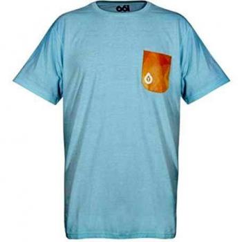 SixSixOne Uomo Camicia Bike Geo Pocket Tee, Uovo di Anatra – Blu, S, 7209