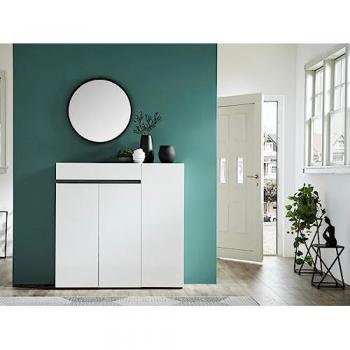 Voleo Garderobenwagen 3‑Türiges Modell, Holzlook