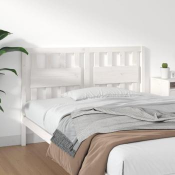 Cabecero de cama madera maciza de pino blanco 125,5x4x100 cm vidaXL