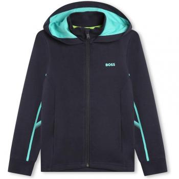 Sweat à capuche zippé Boss 8A – Bleu