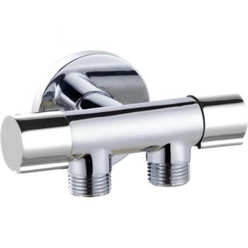 Kupfer Winkelventil 1 in 2 für WC G1/2'' Standardgewinde Waschmaschine Zubehör