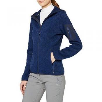CMP Damen Strick Fleece Jacke 3h19826, blau