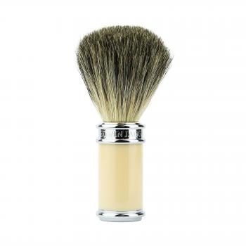 81SB8711 Edwin Jagger Ivory/Chrome Badger Pure Shave Brush