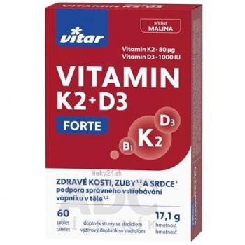 Vitar Vitamin K2+D3 Forte tbl. 60 ks