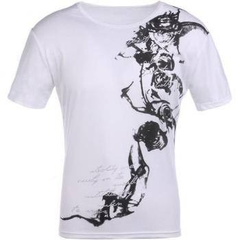 O-Ausschnitt Herren T-Shirt für den Sommer