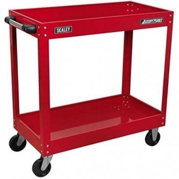Sealey Heavy Duty 2 Shelf Trolley with Lockable Top