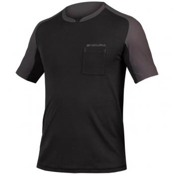 Maillot Endura GV500 Foyle T negro gris