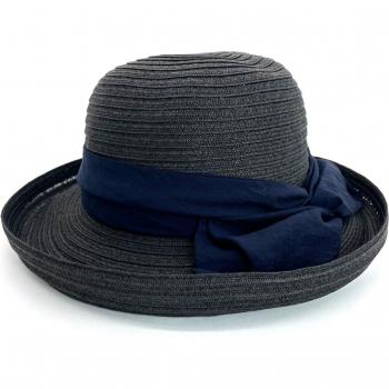 Zwart Twisted Ribbon Cap [Sense Grace] Femme