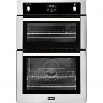 Stoves BI900G Built In 60cm A/A Gas Double Oven Stainless Steel New from AO